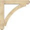 Ekena Millwork Thorton Craftsman Rough Sawn Bracket w/ Offset Brace, Douglas Fir, 8"W x 46"D x 46"H BKT0806X46X46THR04RDF - alternate 4